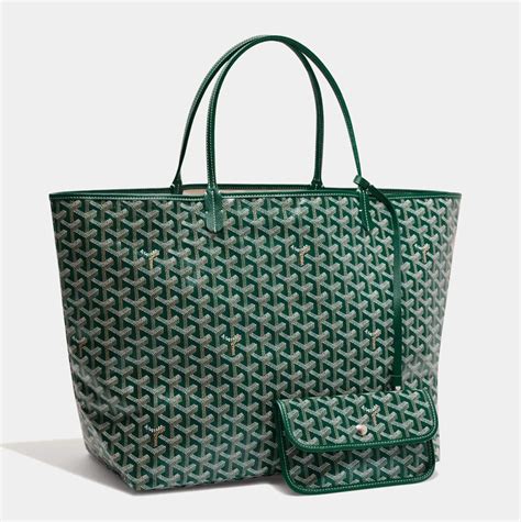 goyard green|green goyard tote bag.